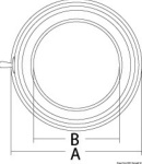 Osculati - Plafoniera ottone lucido luce Led diam. 169 mm.