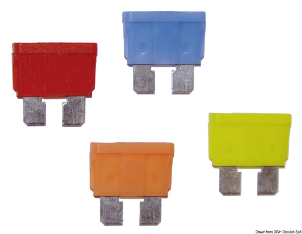 Fusibili lamellari spia LED 10 A - 14.003.10