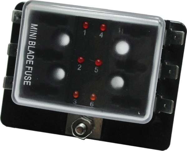 Scatola portafusibili lamellari MINI 6 uscite - 14.101.06