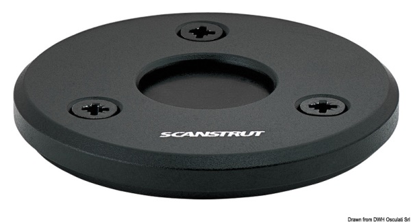 Premistoppa nero Low Profile Ø 9/14 mm foro 21 mm - 14.177.13