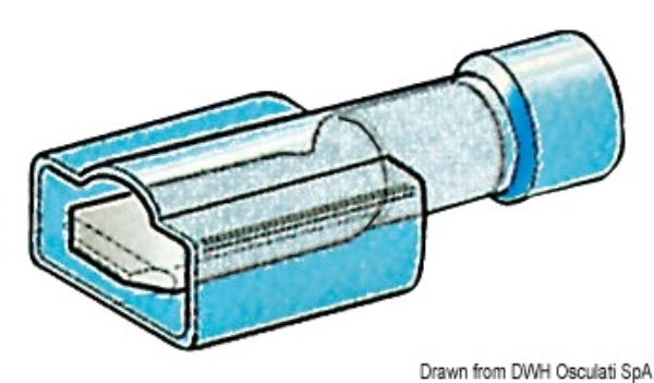 Faston maschio isolato 2,6-6 mm² - 14.186.24