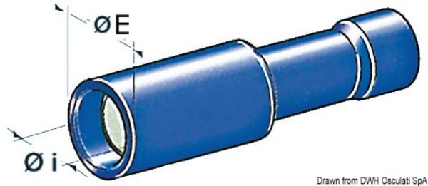 Terminali cilindrici femmina 2,5-6 mm² - 14.186.48