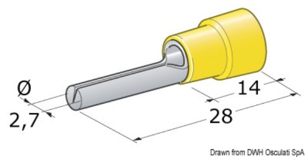Spinotto giunzione maschio 2,5-6 mm² - 14.186.92