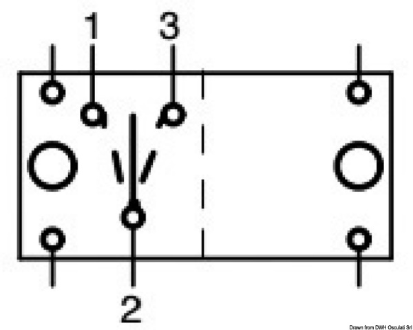 Interruttore ON-OFF-ON 12 V - 14.192.04