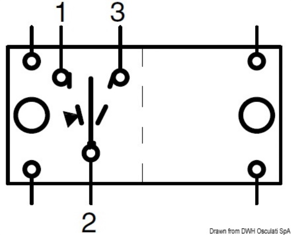 Interruttore ON-OFF-(ON) singolo polo 2 lam 12 V - 14.192.06