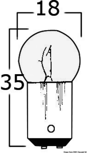 Lampadina bipolare 12 V 10 W - 14.200.02