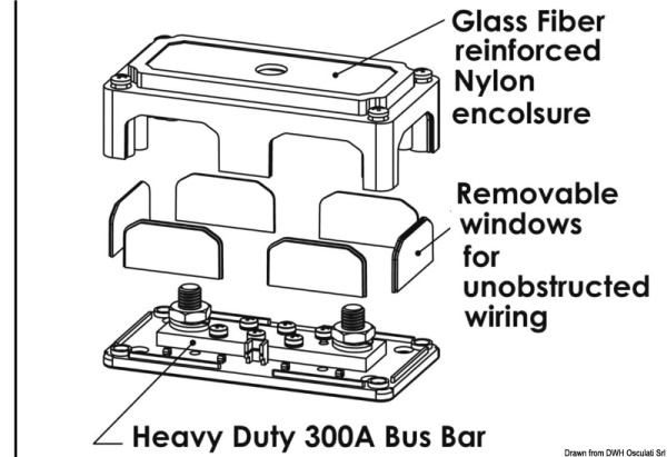 Terminali Bus Bar Heavy Duty 6 x 5 mm - 14.209.31