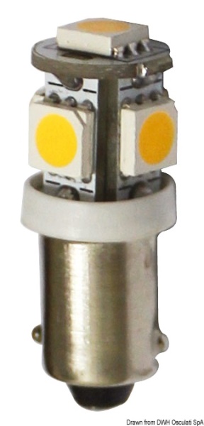 Lampadina 12 V BA9S 0,9 W 61 lm - 14.225.01