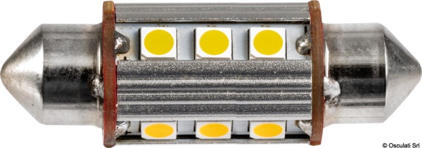 2 Lampadine LED a siluro 39 mm 3000 K 2W - 14.301.23