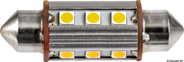 2 Lampadine LED a siluro 42 mm 3000 K 2,5W - 14.301.25