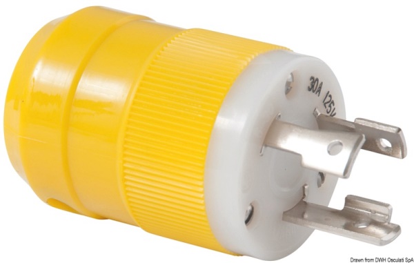 Spina inox Marinco maschio 30 A - 14.305.10