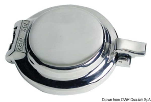 Presa inox tonda 30 A 220 V - 14.329.00