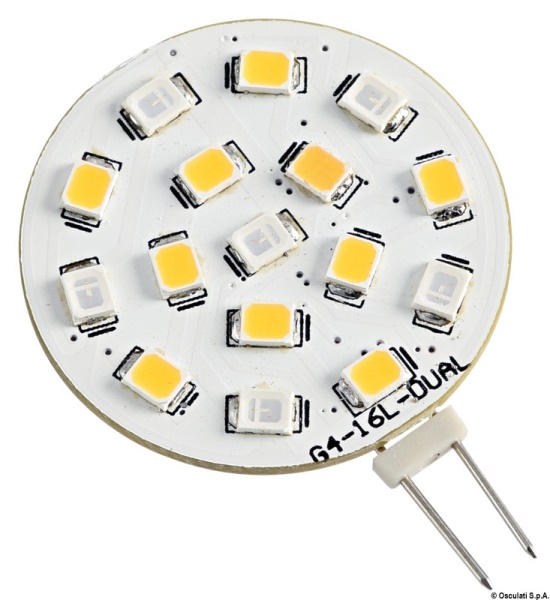 Lampadina LED SMD bianco rosso 12V - 14.450.33