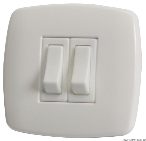 Interruttore Contemporary 2 p. bianco - 14.484.02