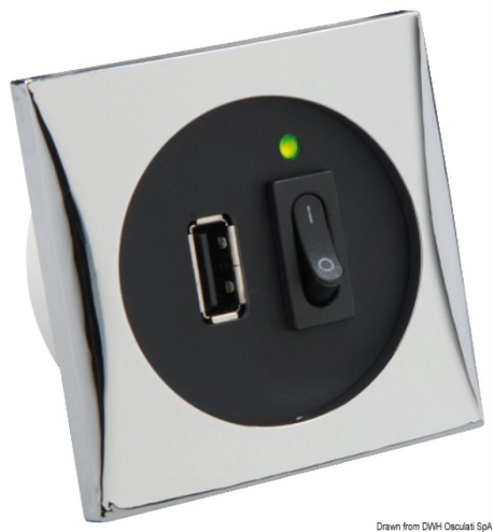 Presa USB cromata 5 V - 14.494.03