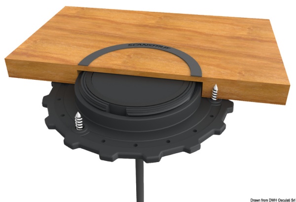 Caricabatterie wireless stagno ROKK a scomparsa 10W - 14.515.11