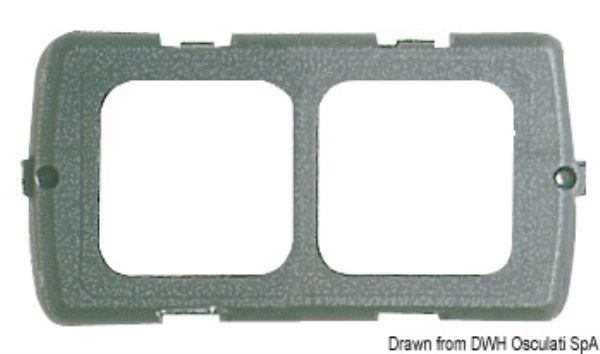Supporto doppio grigio - 14.658.02