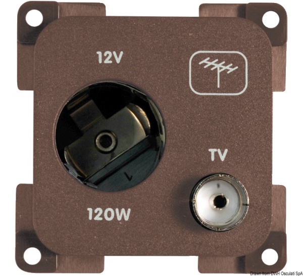 Presa antenna marrone - 14.662.01