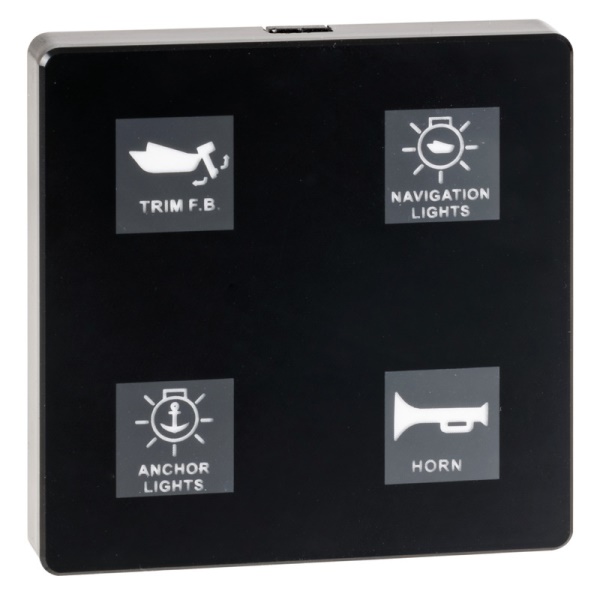 Pannello elettrico touch 4 interr. - 14.691.04