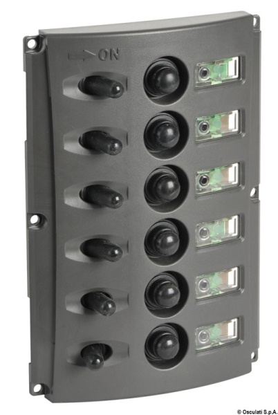 Pannello elettrico fusibili automatici doppio LED - 14.850.06