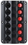 Osculati - Pannello elettrico Wave 6 interruttori