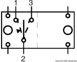 Osculati - Interruttore ON-OFF-(ON) singolo polo 2 lam 12 V