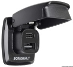 Osculati - Presa USB-A e USB-C stagne SCANSTRUT Flip Pro