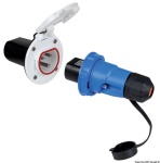 Presa elettrica Cruiser 16 A nera con cover inox - 14.416.21