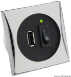 Osculati - Presa USB cromata 5 V