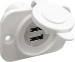 Osculati - Presa incasso doppia USB bianca