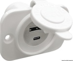 Osculati - Presa incasso doppia USB Type-A + Type-C bianca