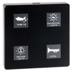 Pannello elettrico touch 4 interr. - 14.691.04