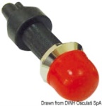 Osculati - Pulsante stagno rosso in ottone