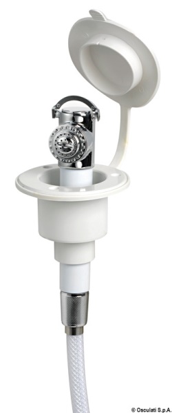 Doccetta Mizar bianca tubo PVC 2,5 m in piano - 15.242.00