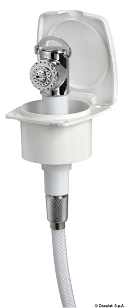 Doccetta New Edge bianca tubo PVC 4 m - 15.243.01