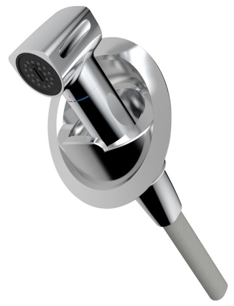 Doccia c/miscelatore Saturn base verticale cromata - 15.470.12