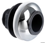 Osculati - Doccia a pulsante bianca tubo PVC 4 m