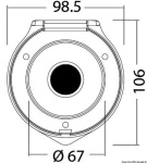 Osculati - Box e coperchio Classic foro posteriore