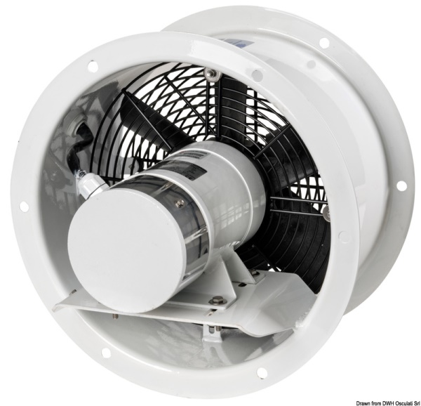 Aspiratore assiale acciaio 24V 0,37 KW 2000rpm FRR - 16.103.07