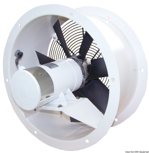 Aspiratore assiale acciaio 24 V 0,3 KW 11 A FA - 16.103.03