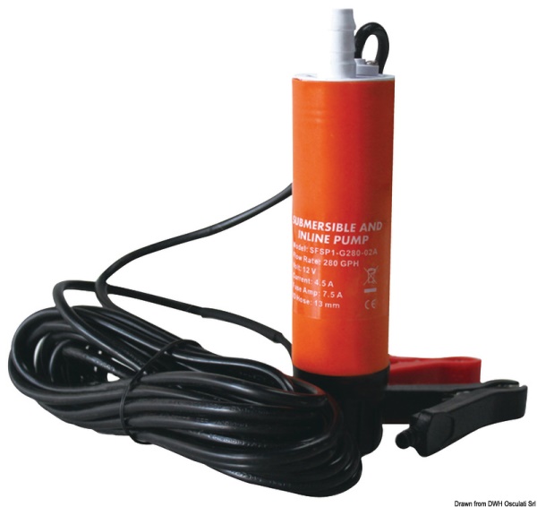 Pompa centrifuga ad immersione 12V - 18 l/min - 16.105.13