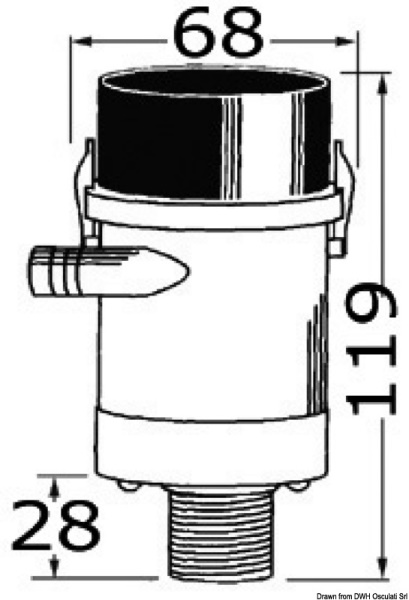 Pompa Rule interna per pescato - 16.203.03