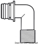 Osculati - Portagomma 90° filettato 1/2