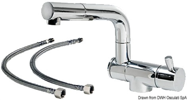 Miscelatore doppio snodo abbattibile - 17.049.10