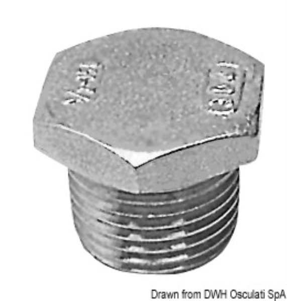 Tappo maschio inox 1/2" - 17.123.02
