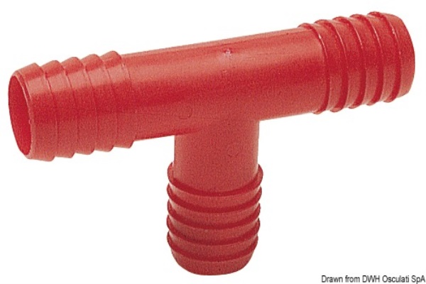 Raccordo nylon a T mm 10 - 17.204.10