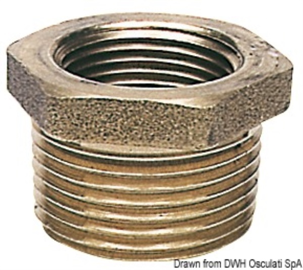 Riduzione ottone maschio/femmina 1" 1/2 x 1" - 17.221.17