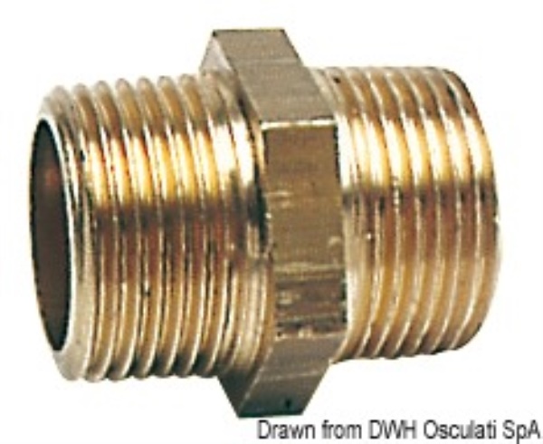 Nipple ottone doppio 1" - 17.225.03