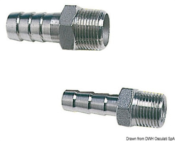Portagomma maschio inox 3" x 78 mm - 17.306.14