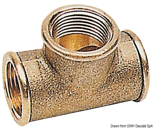Raccordo T 1" x 3/4 x 1" - 17.317.23